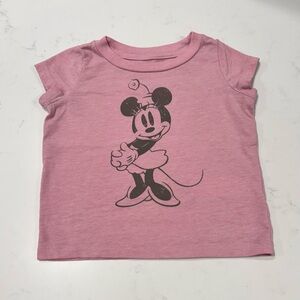 Disney Baby Pink Minnie Mouse Organic Cotton Blend T-Shirt 6-9 Months